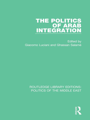 cover image of The Politics of Arab Integration